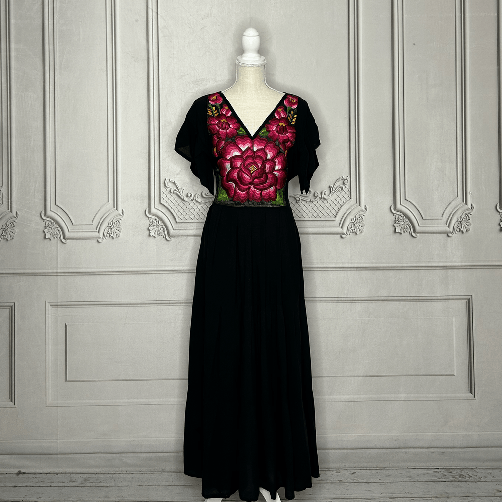 Oaxacan Butterfly Sleeve Tiered Midi Dress Oaxacan Butterfly Sleeve Tiered Midi Dress