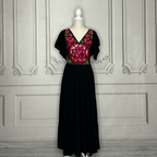 Oaxacan Butterfly Sleeve Tiered Midi Dress Oaxacan Butterfly Sleeve Tiered Midi Dress