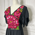 Oaxacan Butterfly Sleeve Tiered Midi Dress Oaxacan Butterfly Sleeve Tiered Midi Dress