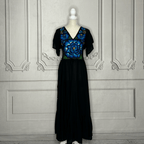 Oaxacan Butterfly Sleeve Tiered Midi Dress Oaxacan Butterfly Sleeve Tiered Midi Dress