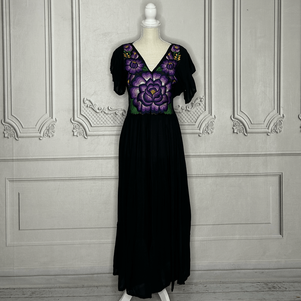 Oaxacan Butterfly Sleeve Tiered Midi Dress Oaxacan Butterfly Sleeve Tiered Midi Dress