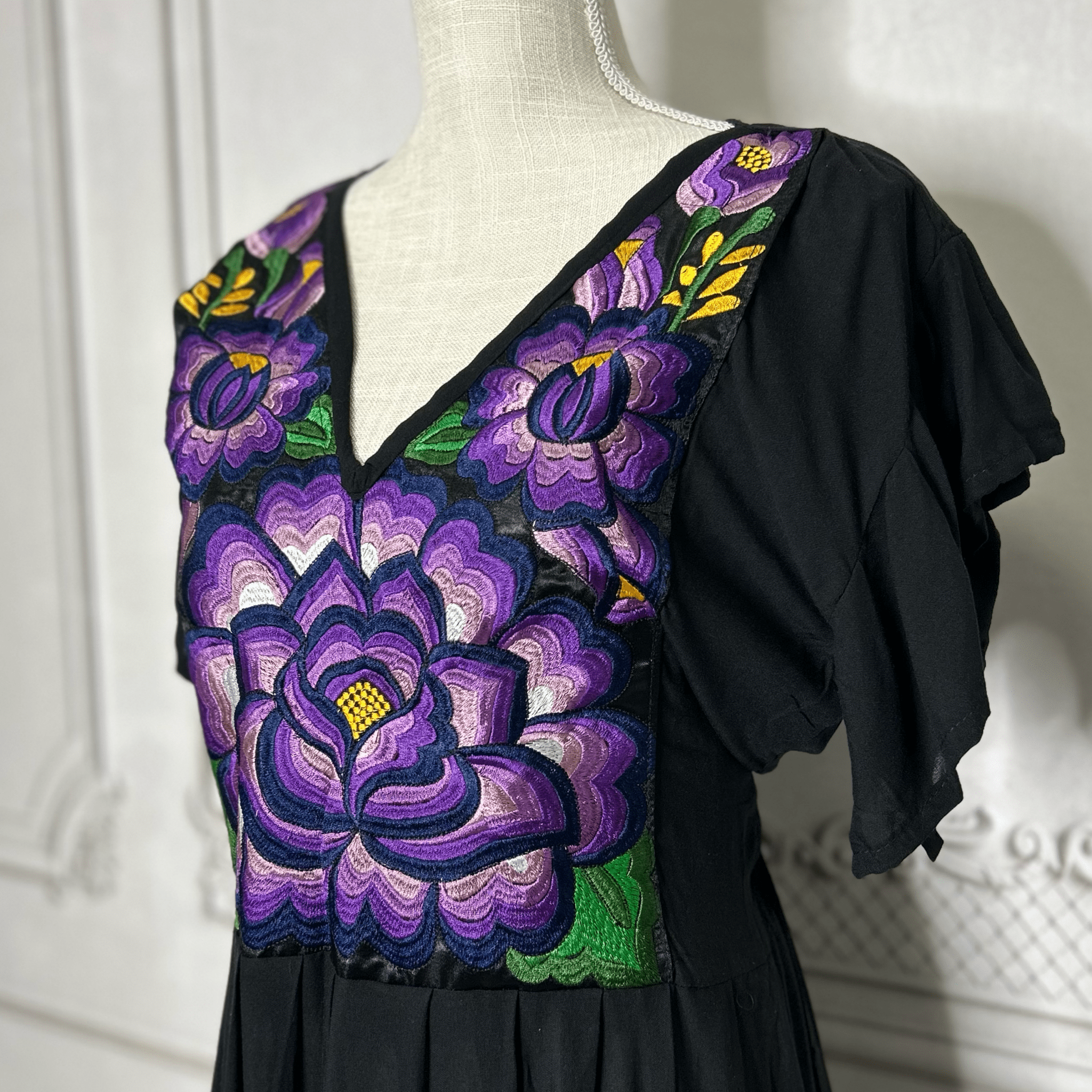 Oaxacan Butterfly Sleeve Tiered Midi Dress Oaxacan Butterfly Sleeve Tiered Midi Dress