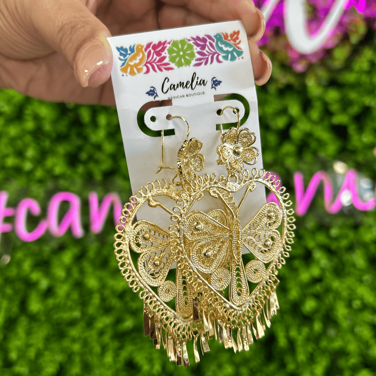 Oaxacan Filigree Earrings - Dragonfly - XLarge Oaxacan Filigree Earrings - Dragonfly - XLarge