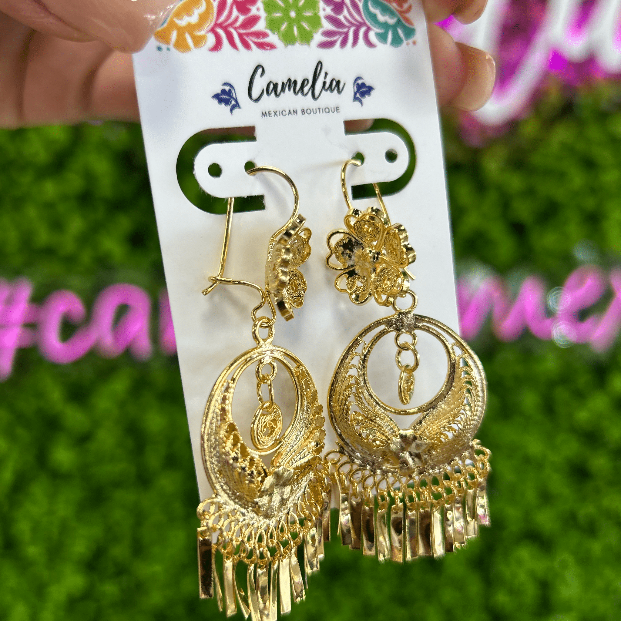 Oaxacan Filigree Earrings - Round Paisley- Medium Oaxacan Filigree Earrings - Round Paisley- Medium