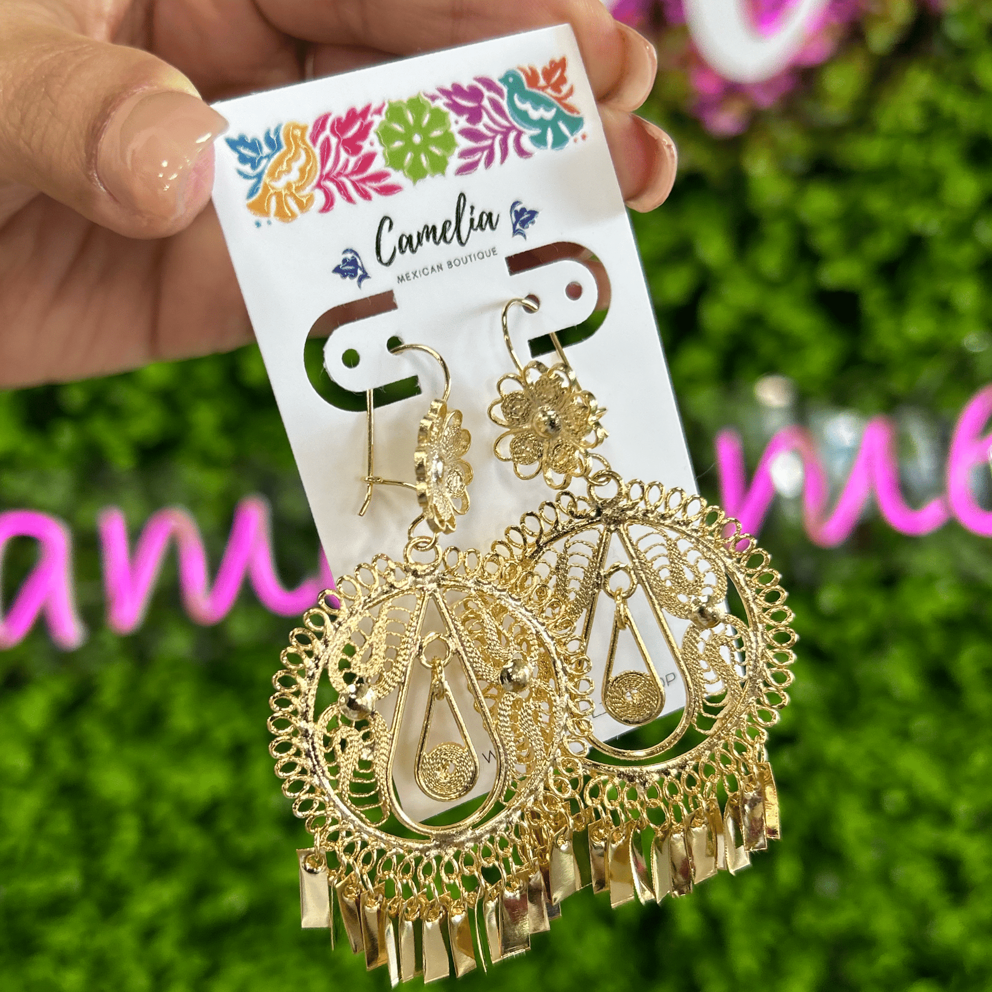 Oaxacan Filigree Earrings - Round- Tear Drop- Large Oaxacan Filigree Earrings - Round- Tear Drop- Large