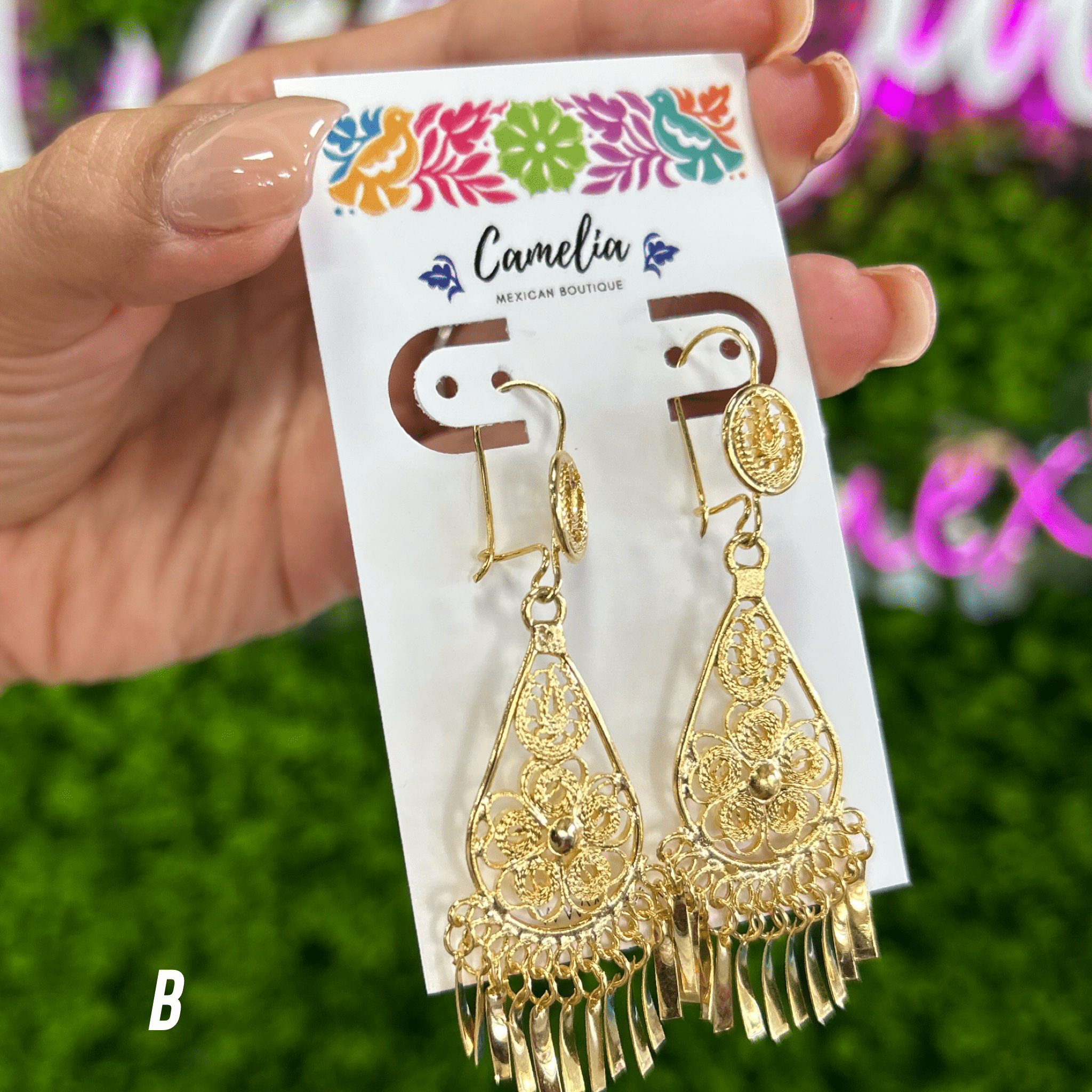 Oaxacan Filigree Earrings - Tear Drop - Small Oaxacan Filigree Earrings - Tear Drop - Small