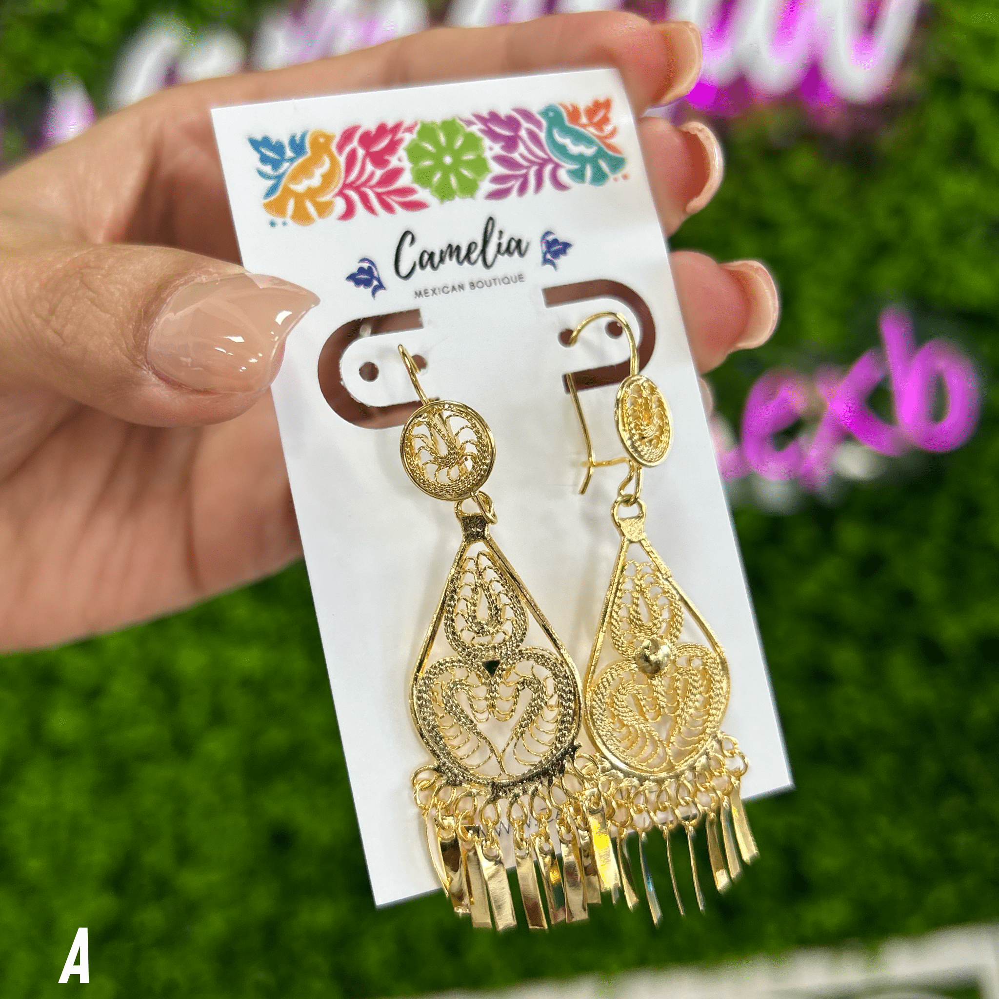 Oaxacan Filigree Earrings - Tear Drop - Small Oaxacan Filigree Earrings - Tear Drop - Small