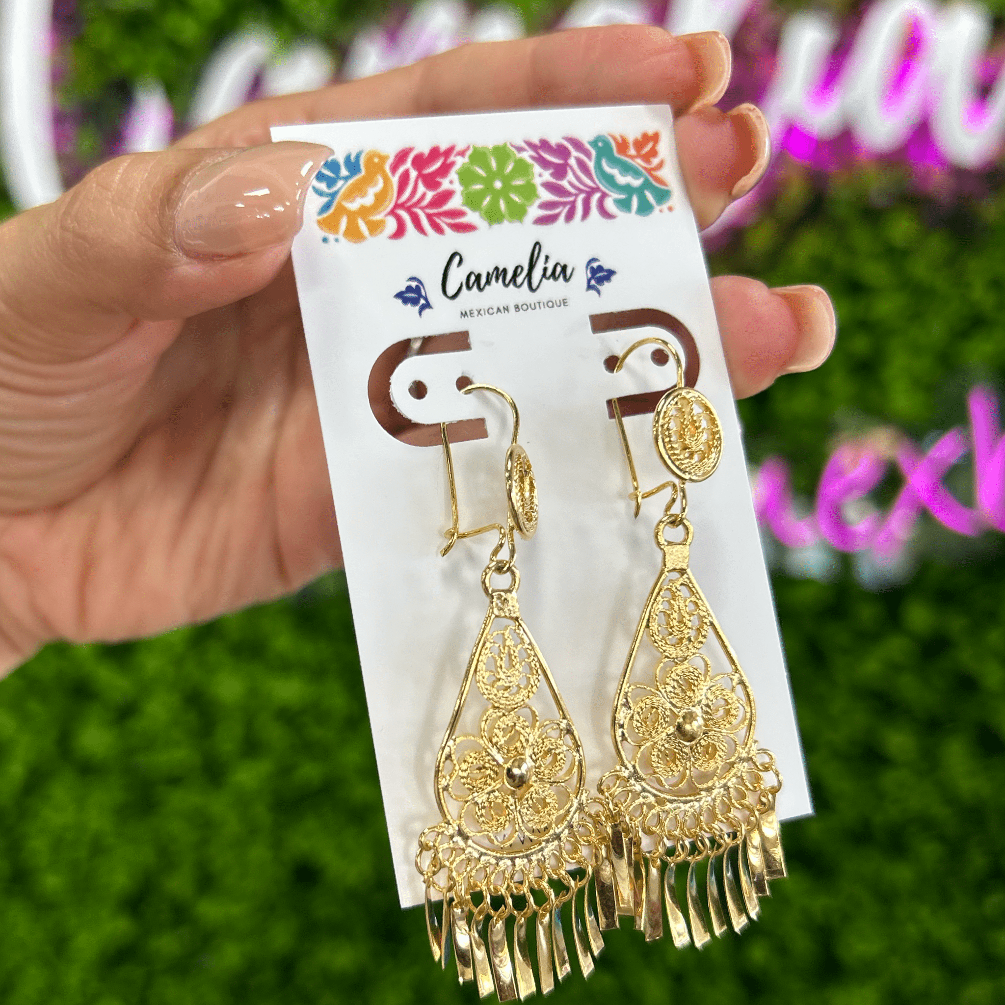 Oaxacan Filigree Earrings - Tear Drop - Small Oaxacan Filigree Earrings - Tear Drop - Small