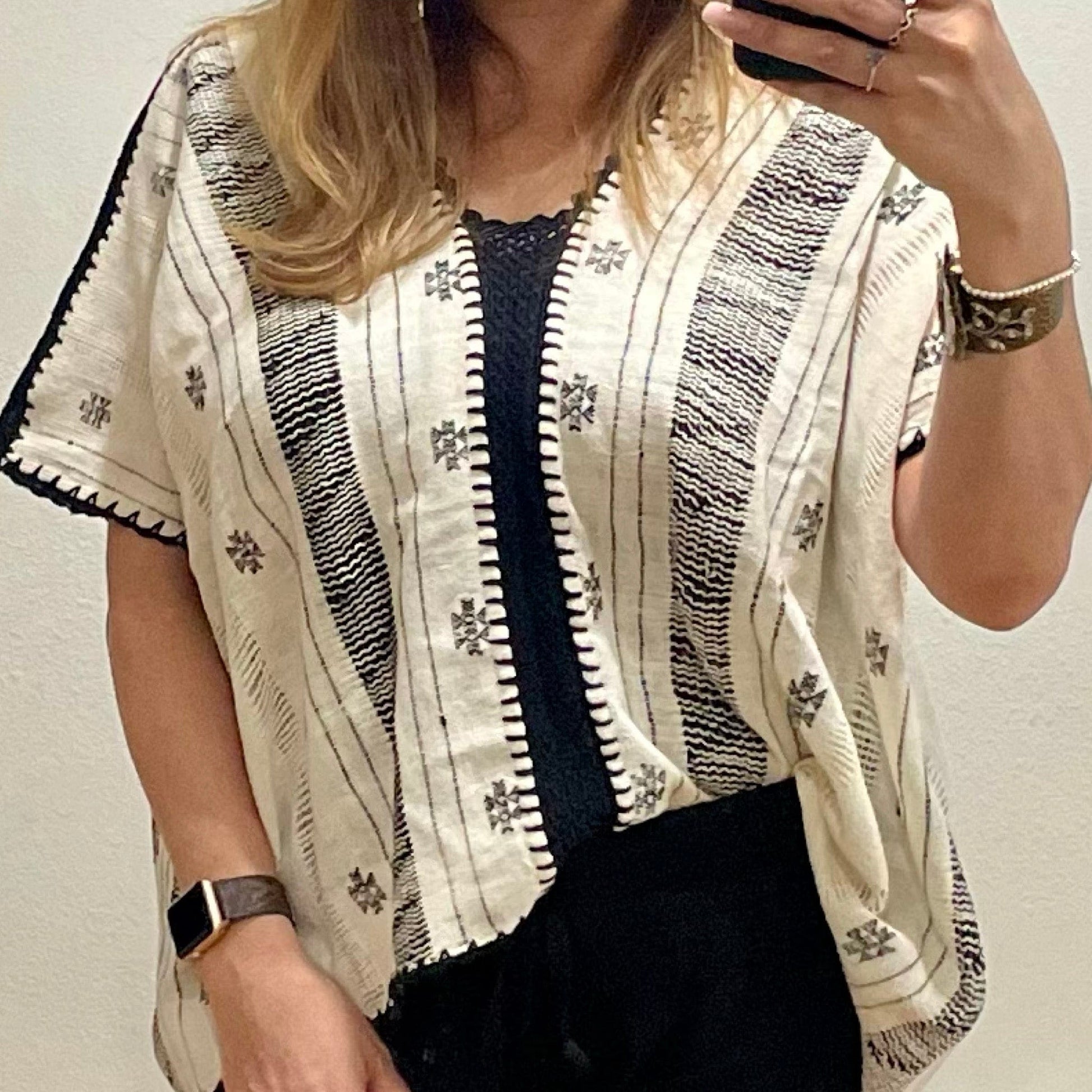 Oaxacan Huipil Blouse - Amuzgo