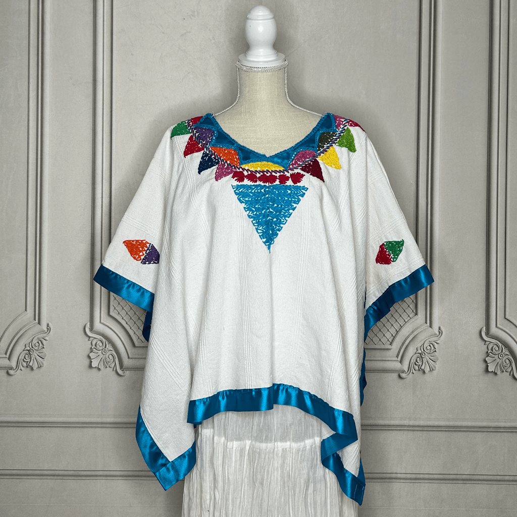 Oaxacan Huipil Blouse - Mixtec Jamiltepec WHITE Oaxacan Huipil Blouse - Mixtec Jamiltepec WHITE
