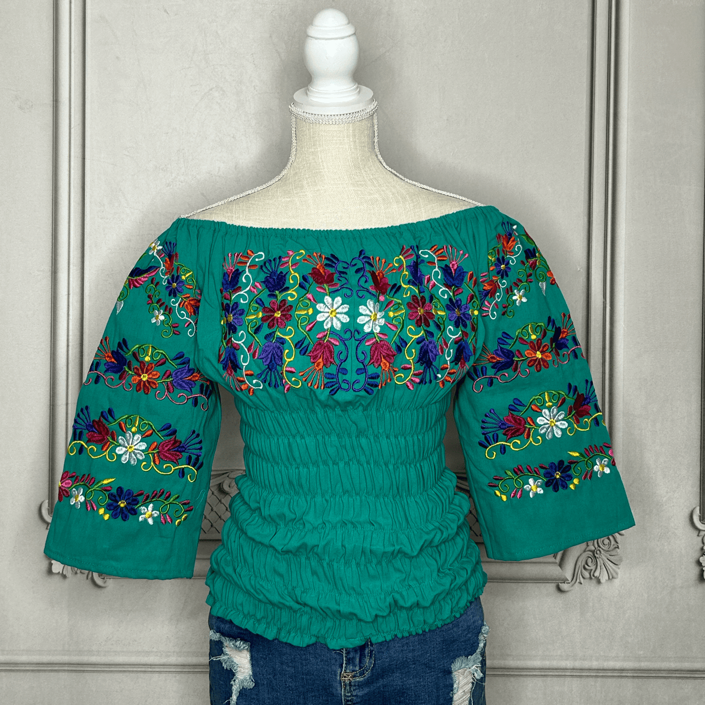 Off Shoulder Mexican Blouse - Daisy Paradise