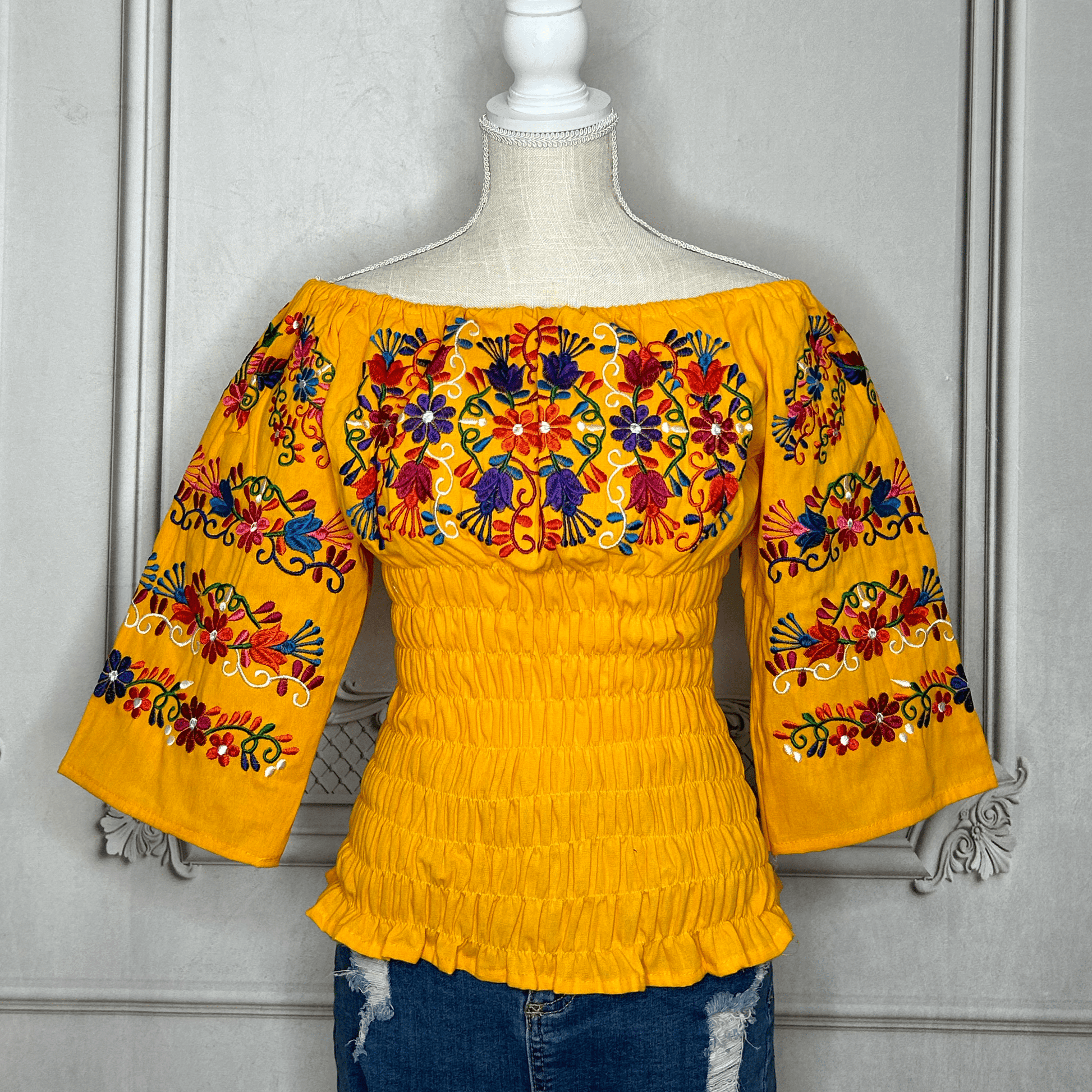 Off Shoulder Mexican Blouse - Daisy Paradise