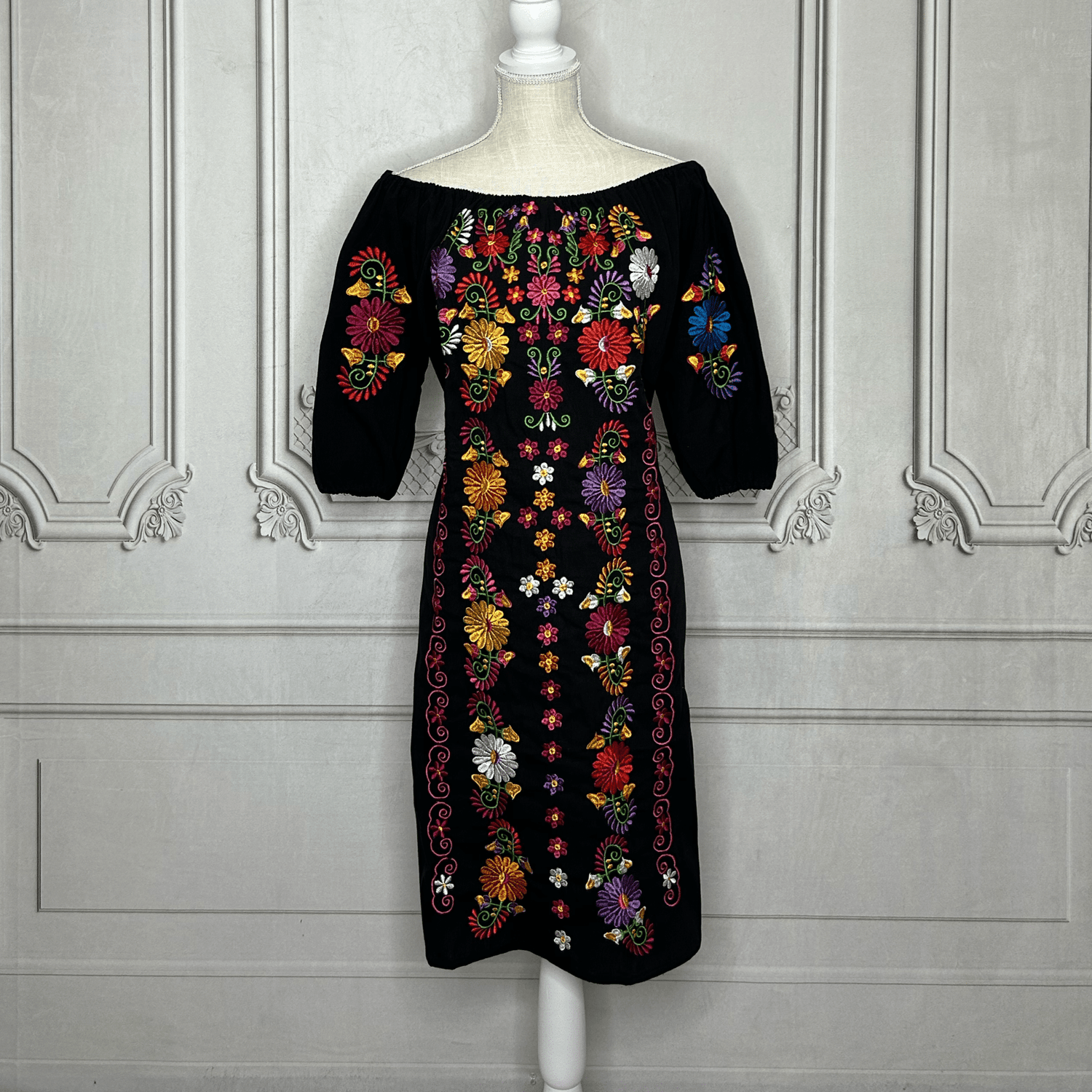 Off Shoulder Mexican Dress - Daisy Paradise