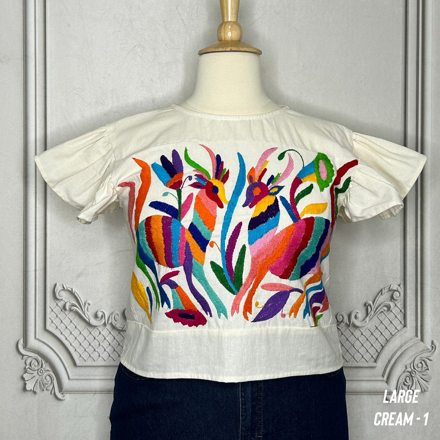 Otomi Butterfly Sleeve Blouse