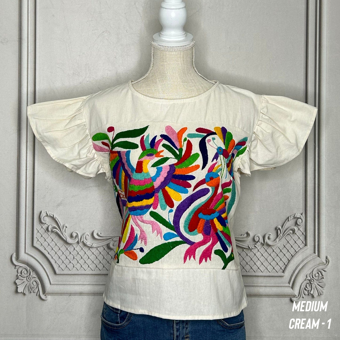 Otomi Butterfly Sleeve Blouse