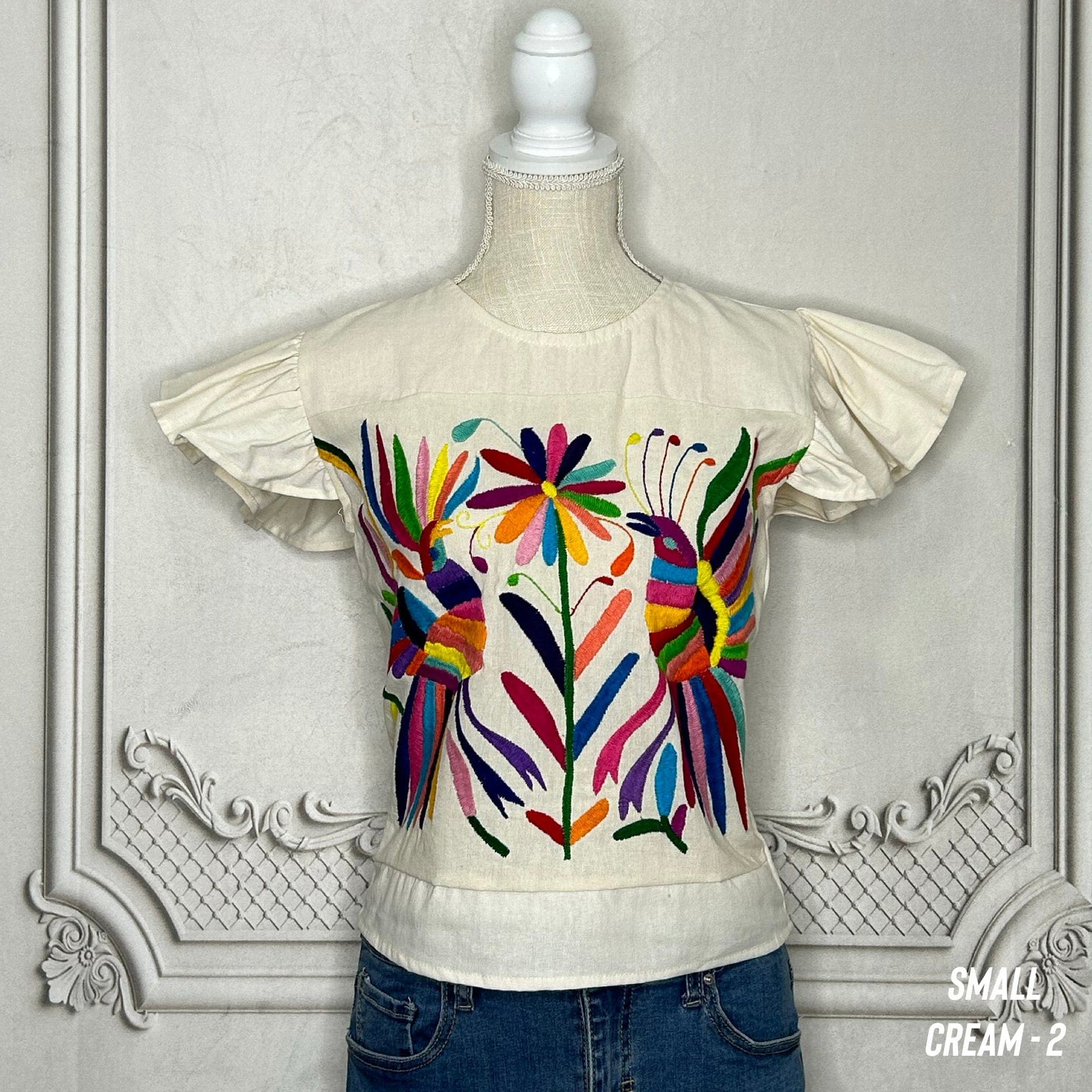 Otomi Butterfly Sleeve Blouse