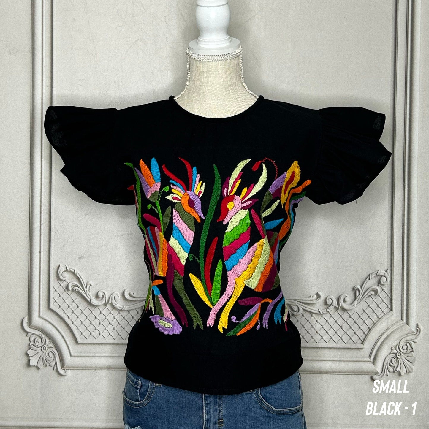 Otomi Butterfly Sleeve Blouse