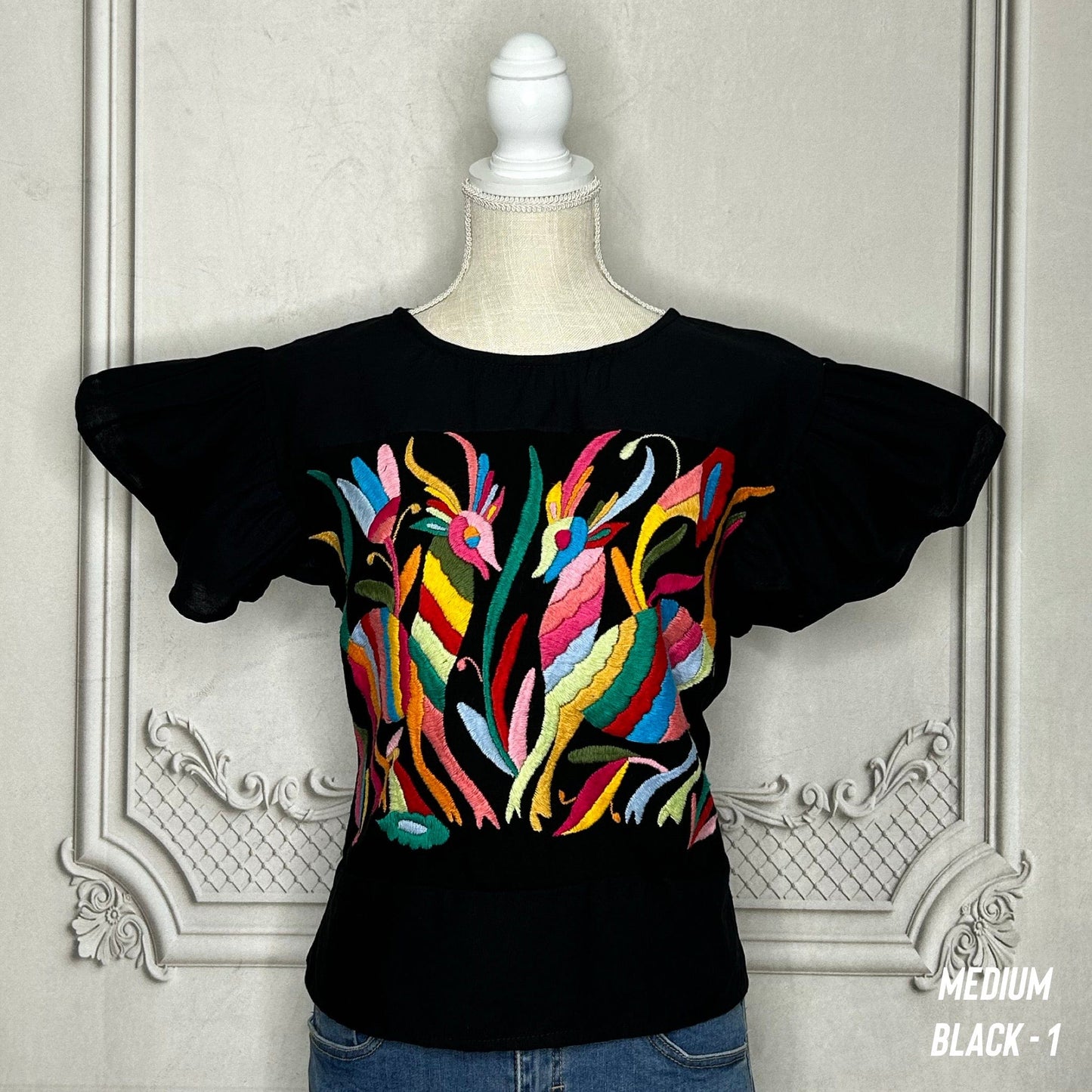 Otomi Butterfly Sleeve Blouse