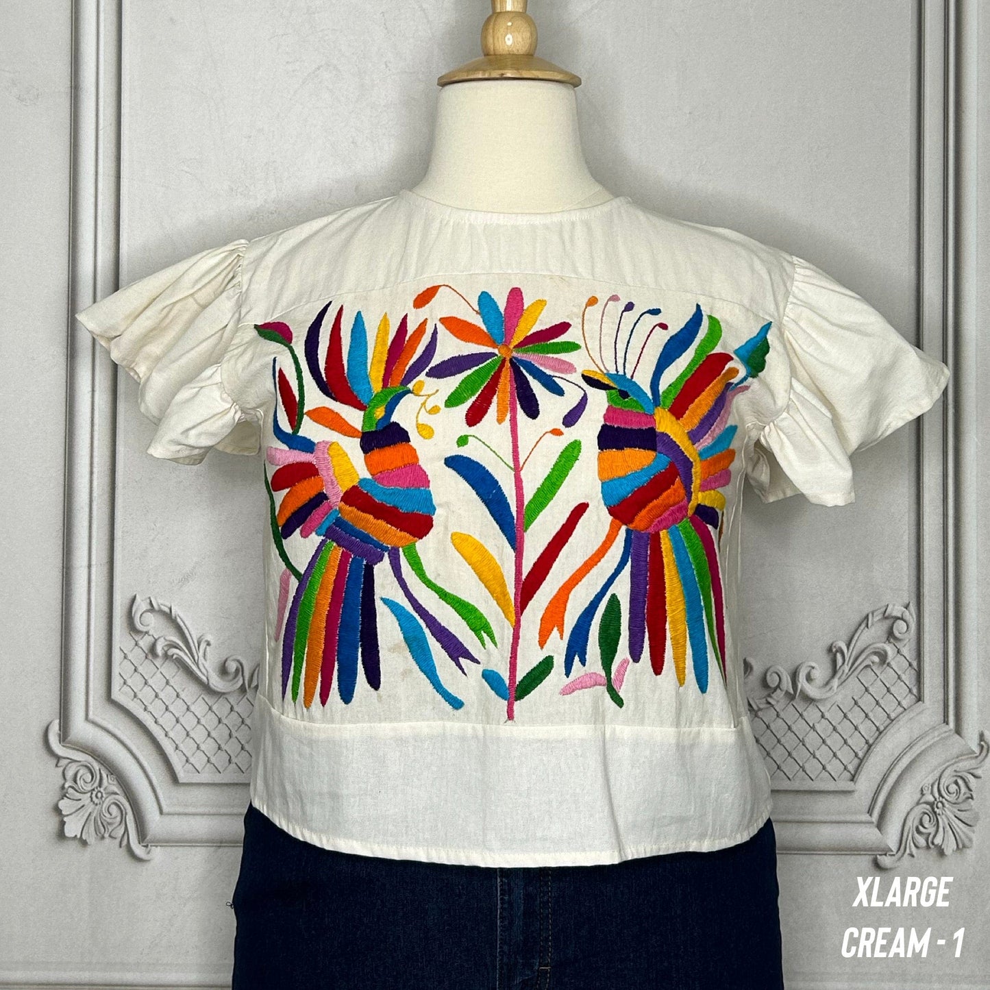 Otomi Butterfly Sleeve Blouse