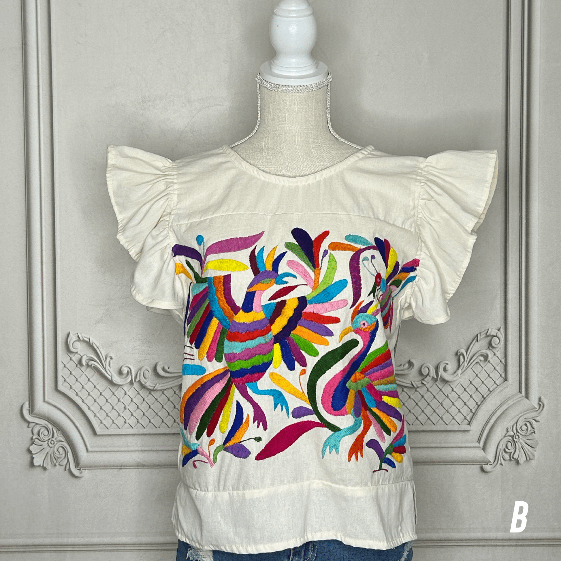 Otomi Butterfly Sleeve Blouse Otomi Butterfly Sleeve Blouse