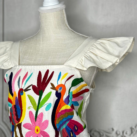 Otomi Butterfly Sleeve Crop