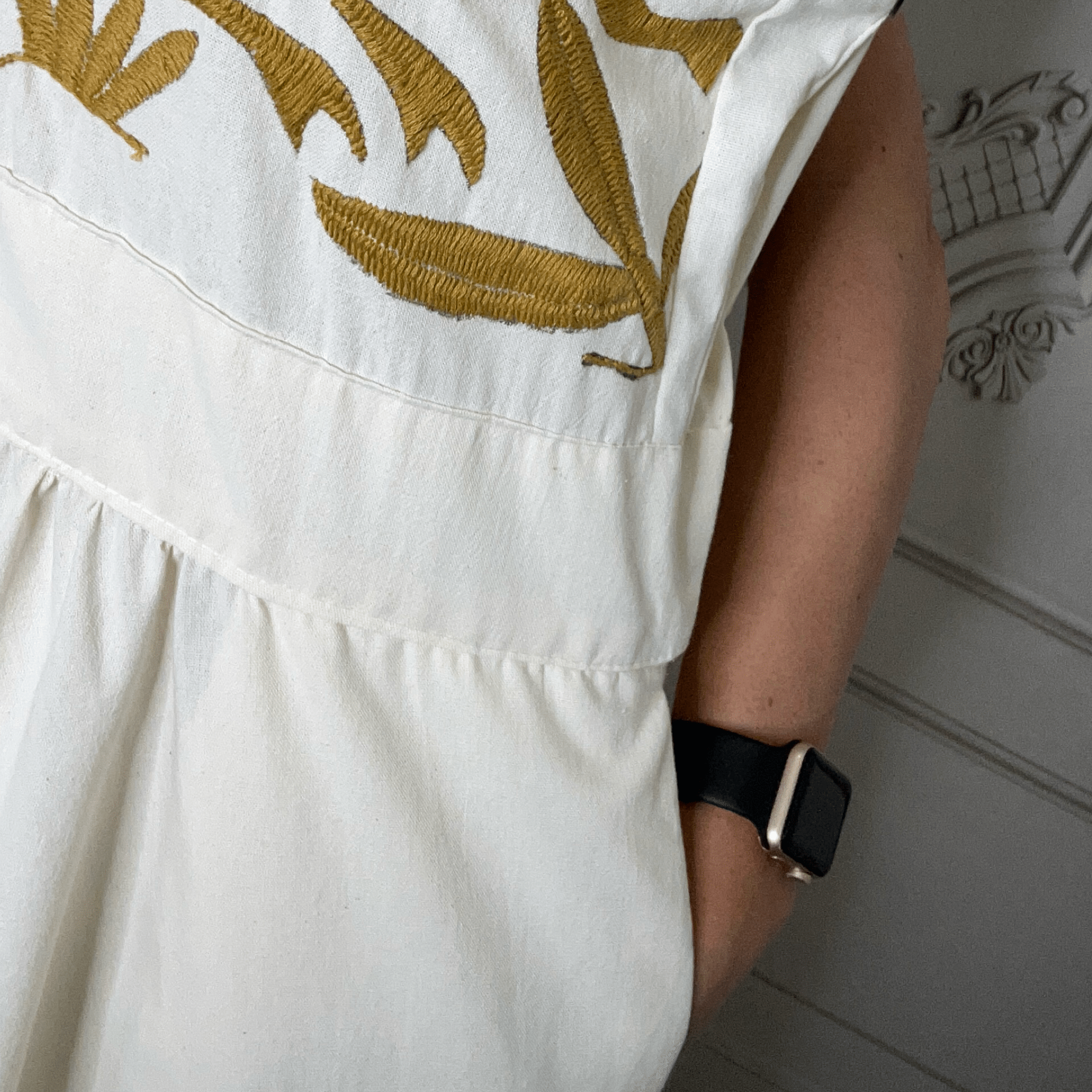 Otomi Butterfly Sleeve Summer Dress - Multi Otomi Butterfly Sleeve Summer Dress - Multi