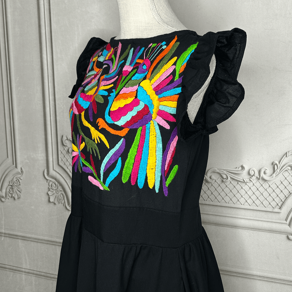 Otomi Butterfly Sleeve Summer Dress - Multi Otomi Butterfly Sleeve Summer Dress - Multi