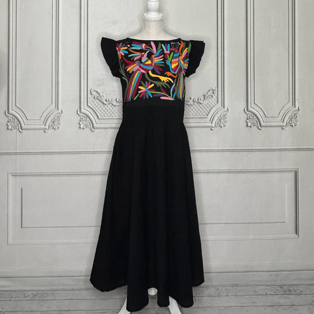 Otomi Butterfly Sleeve Summer Dress - Multi Otomi Butterfly Sleeve Summer Dress - Multi