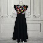 Otomi Butterfly Sleeve Summer Dress - Multi Otomi Butterfly Sleeve Summer Dress - Multi