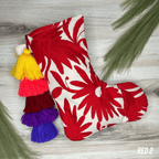 Otomi Embroidered Christmas Stocking - Small Otomi Embroidered Christmas Stocking - Small