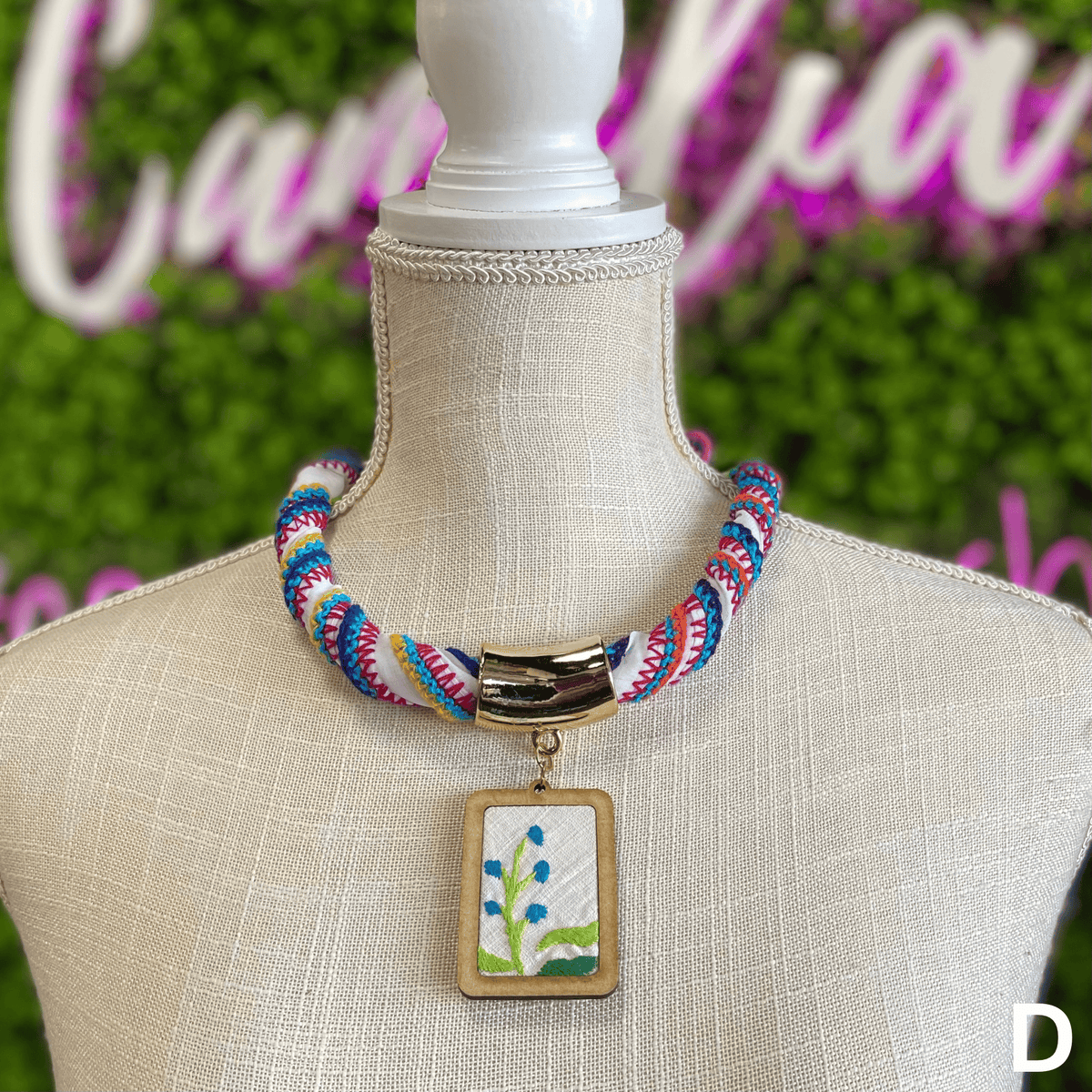 Otomi Embroidered Necklace Otomi Embroidered Necklace