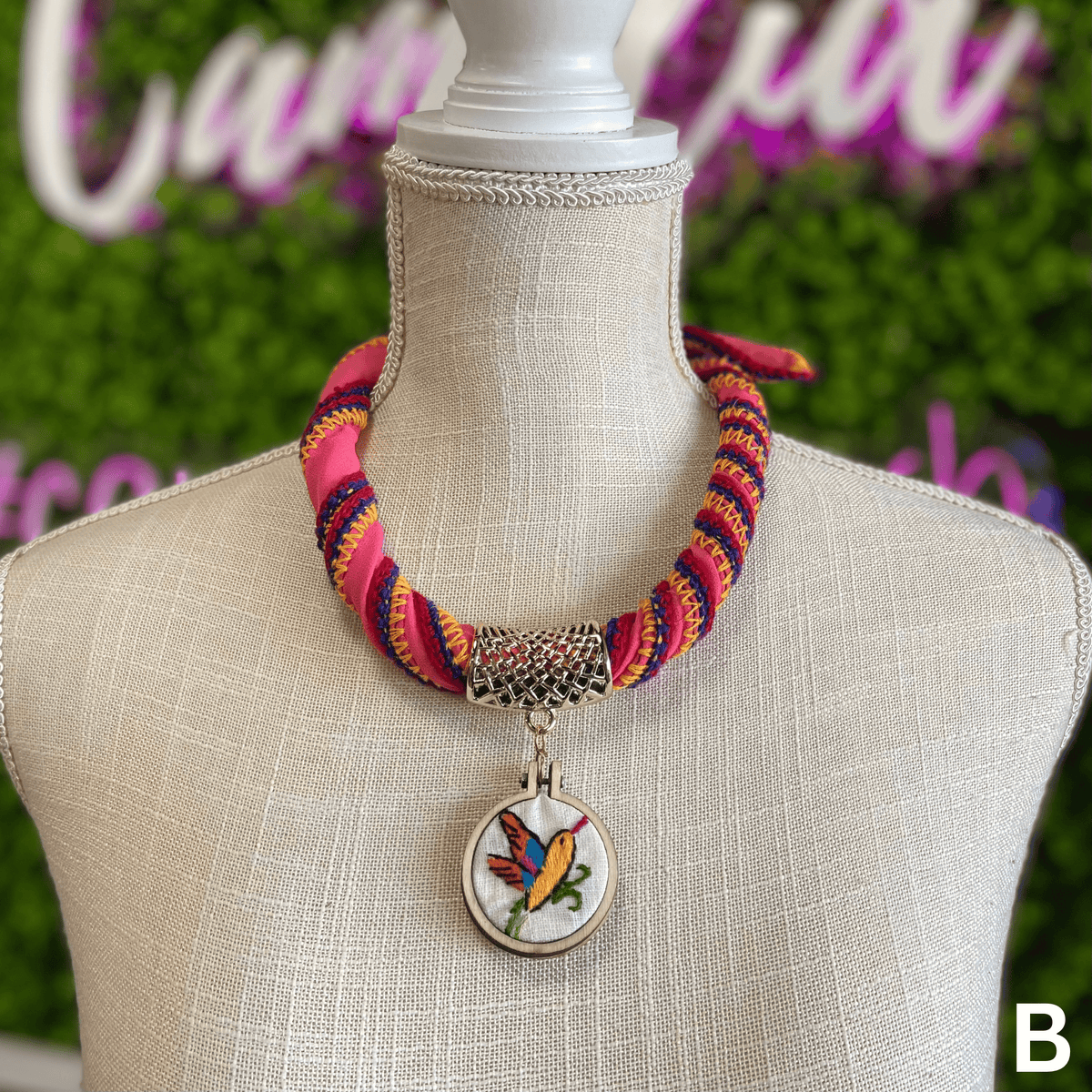 Otomi Embroidered Necklace Otomi Embroidered Necklace