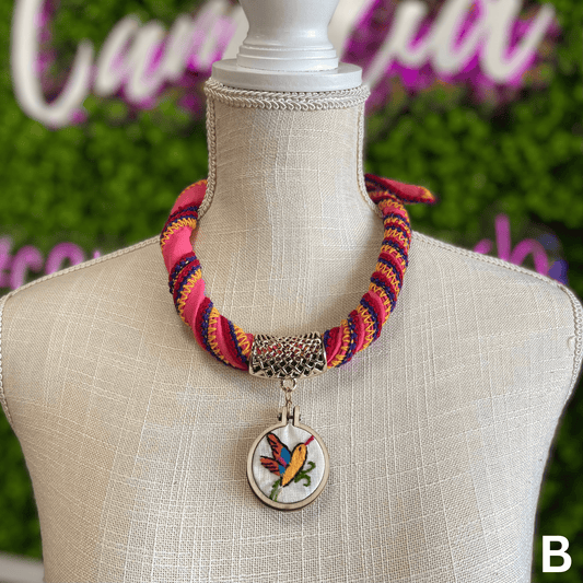 Otomi Embroidered Necklace Otomi Embroidered Necklace