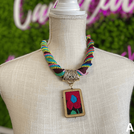 Otomi Embroidered Necklace Otomi Embroidered Necklace