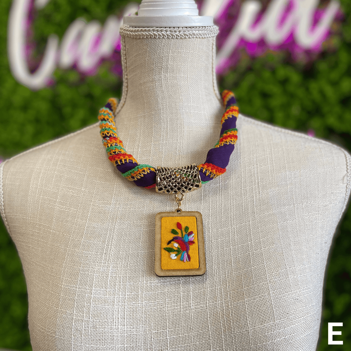 Otomi Embroidered Necklace Otomi Embroidered Necklace