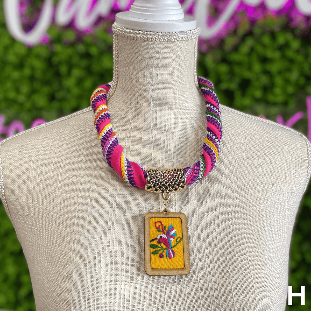 Otomi Embroidered Necklace Otomi Embroidered Necklace