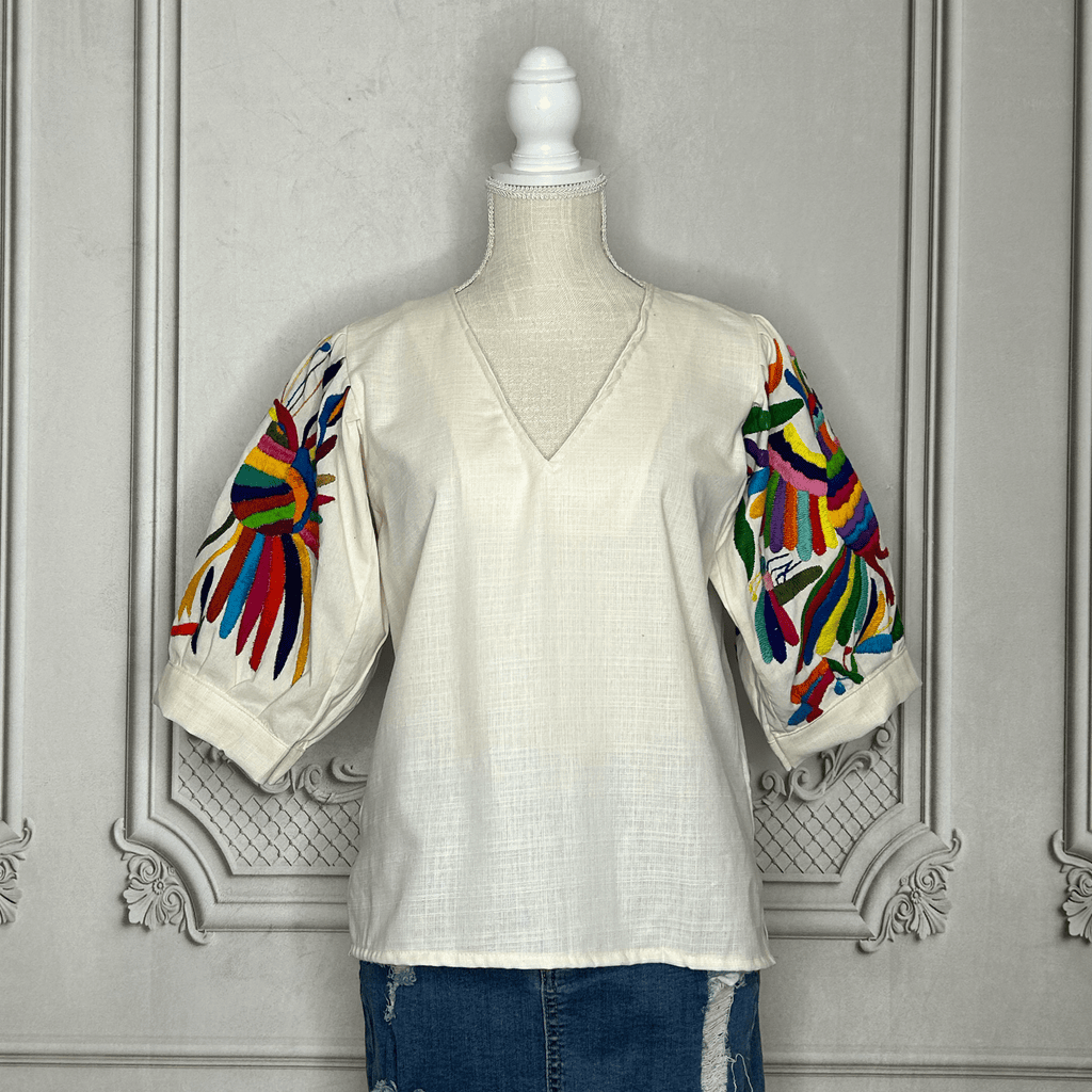 Otomi Embroidered Sleeve Blouse Otomi Embroidered Sleeve Blouse