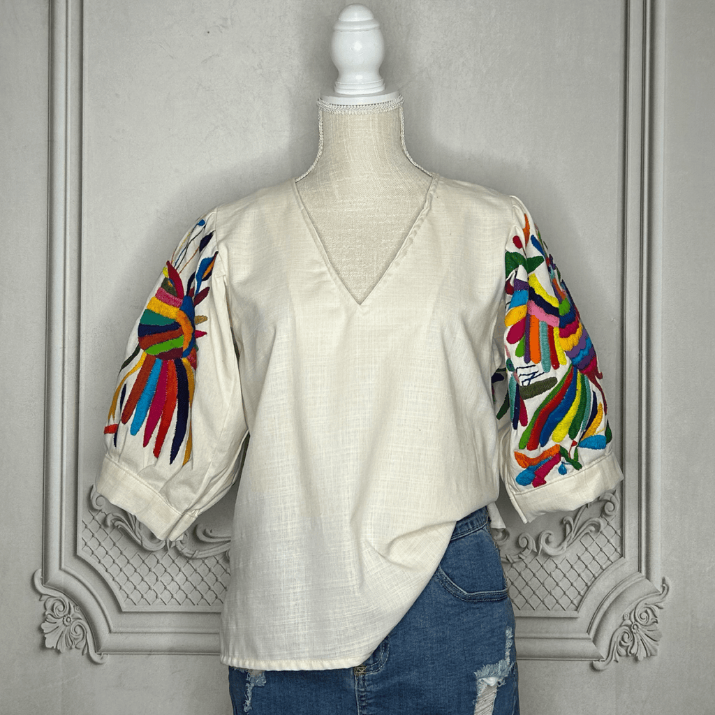 Otomi Embroidered Sleeve Blouse Otomi Embroidered Sleeve Blouse