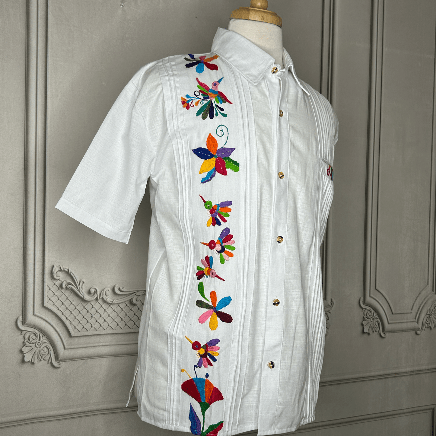 Otomi Men's Linen Guayabera