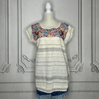 Paloma Loomed Mexican Blouse - Multi Paloma Loomed Mexican Blouse - Multi