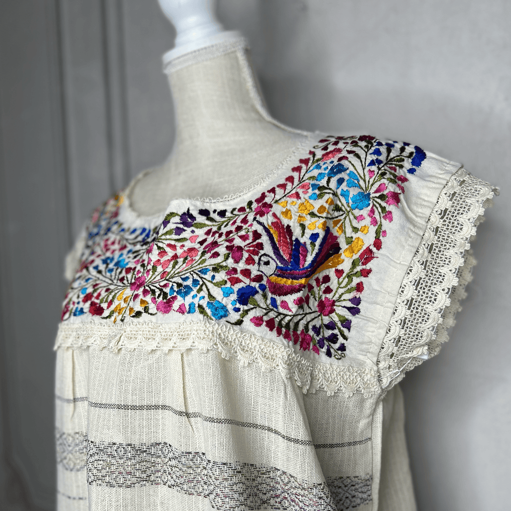 Paloma Loomed Mexican Blouse - Multi Paloma Loomed Mexican Blouse - Multi