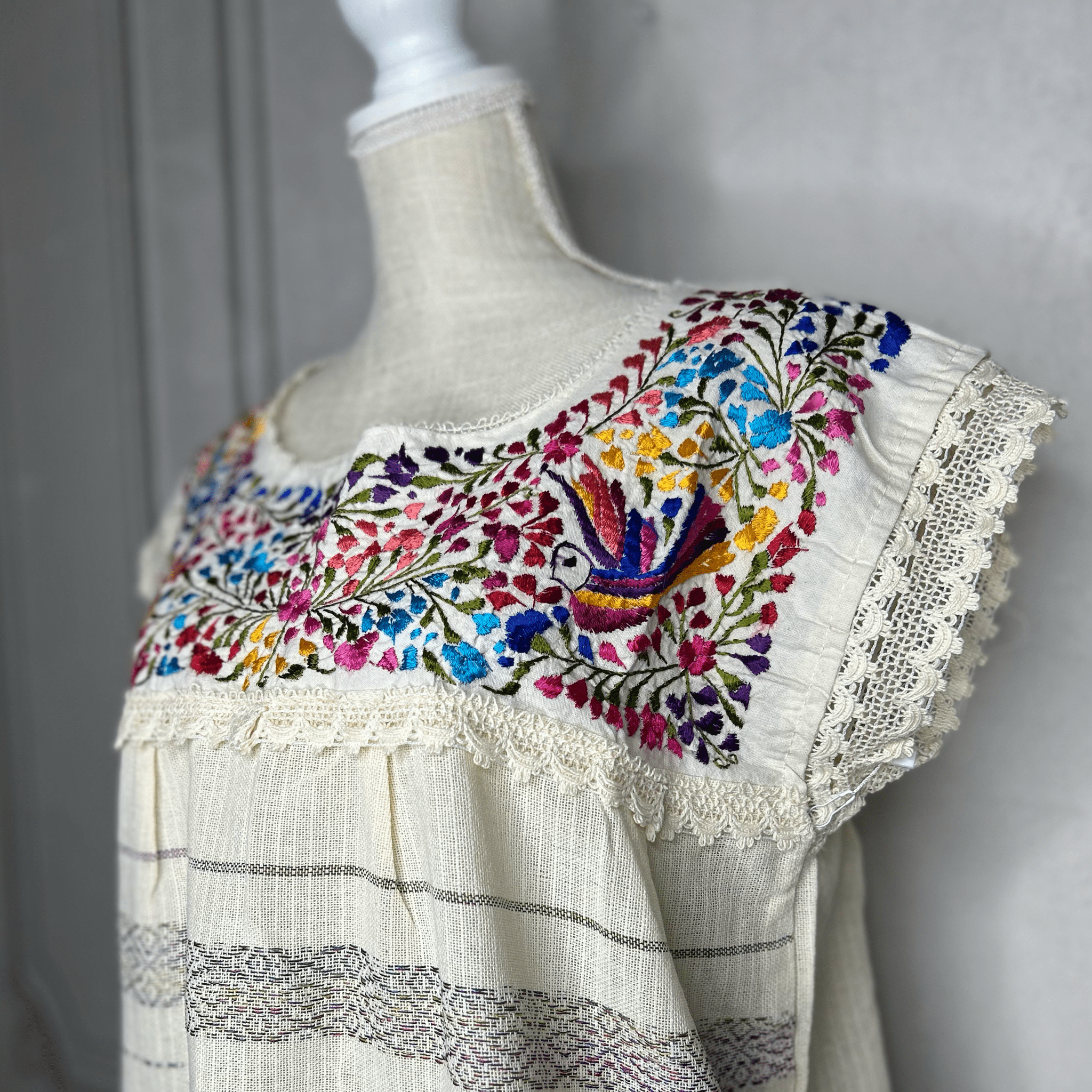 Paloma Loomed Mexican Blouse - Multi Paloma Loomed Mexican Blouse - Multi