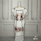 Paradise Huipil Dress -  Huautla Birds Multi Paradise Huipil Dress -  Huautla Birds Multi