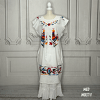 Paradise Huipil Dress -  Huautla Birds Multi Paradise Huipil Dress -  Huautla Birds Multi