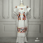 Paradise Huipil Dress -  Huautla Birds Multi Paradise Huipil Dress -  Huautla Birds Multi