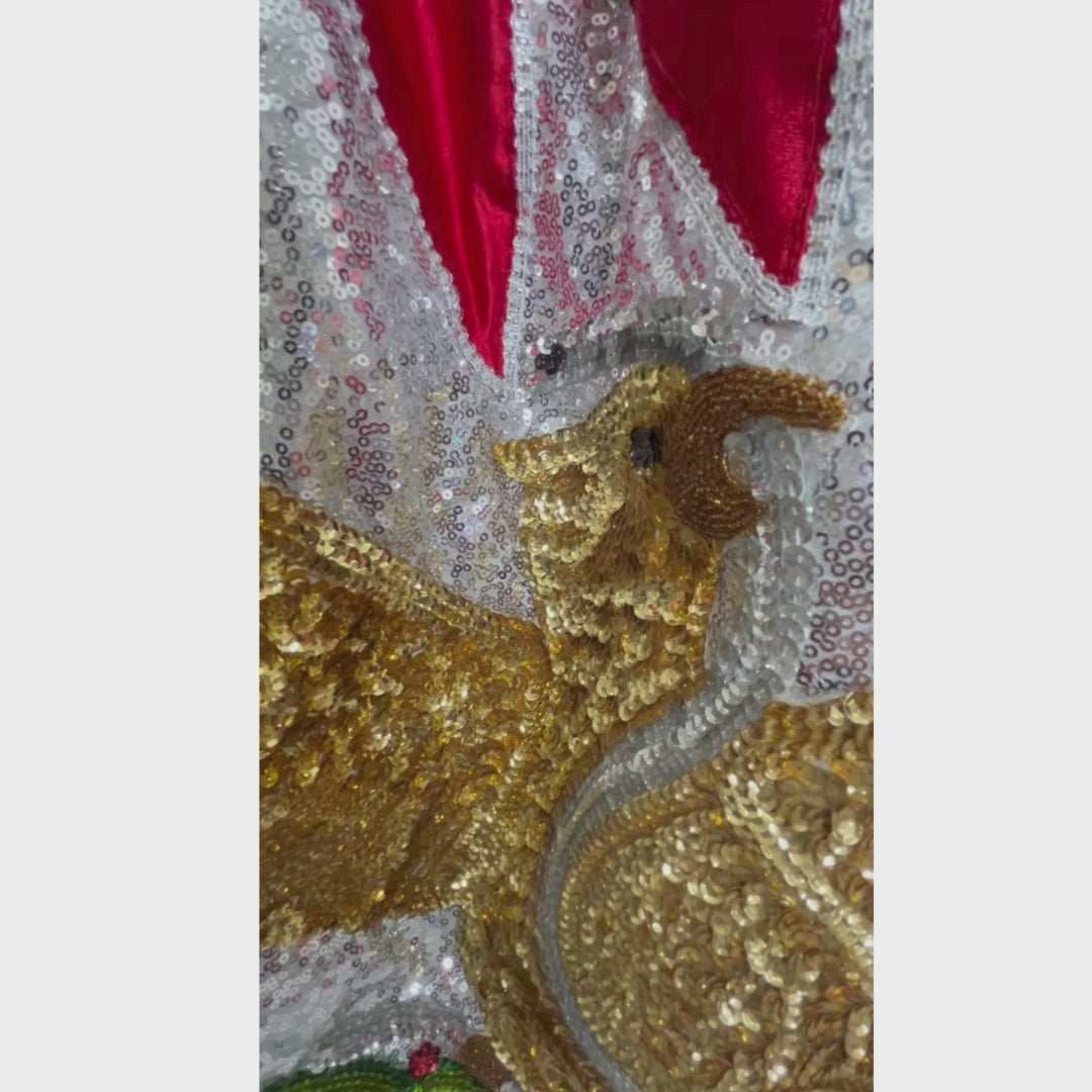 China Poblana Gala Outfit - Roses