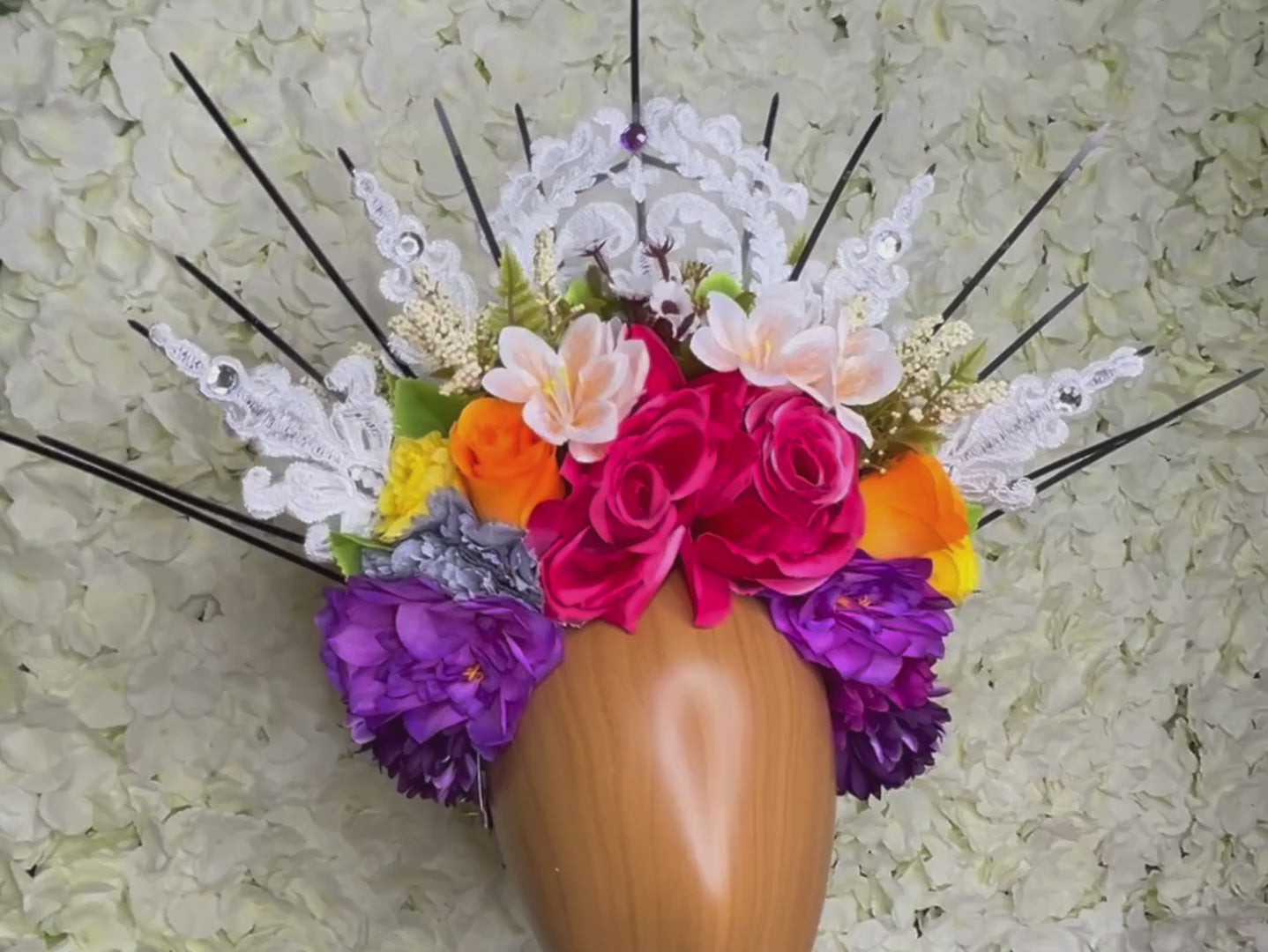 Day of the Dead  Headband - Laced Crown