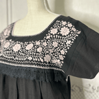 Puebla Mexican Double Laced  Midi Dress Dress Puebla Mexican Double Laced  Midi Dress Dress