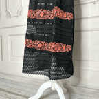 Puebla Mexican Double Laced  Midi Dress Dress Puebla Mexican Double Laced  Midi Dress Dress