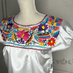Puebla Mexican Satin Blouse for Women